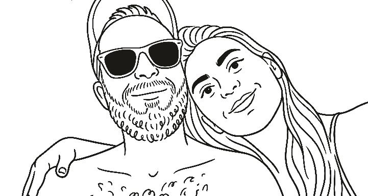 Illustration of Konstantinos and Anastasia
